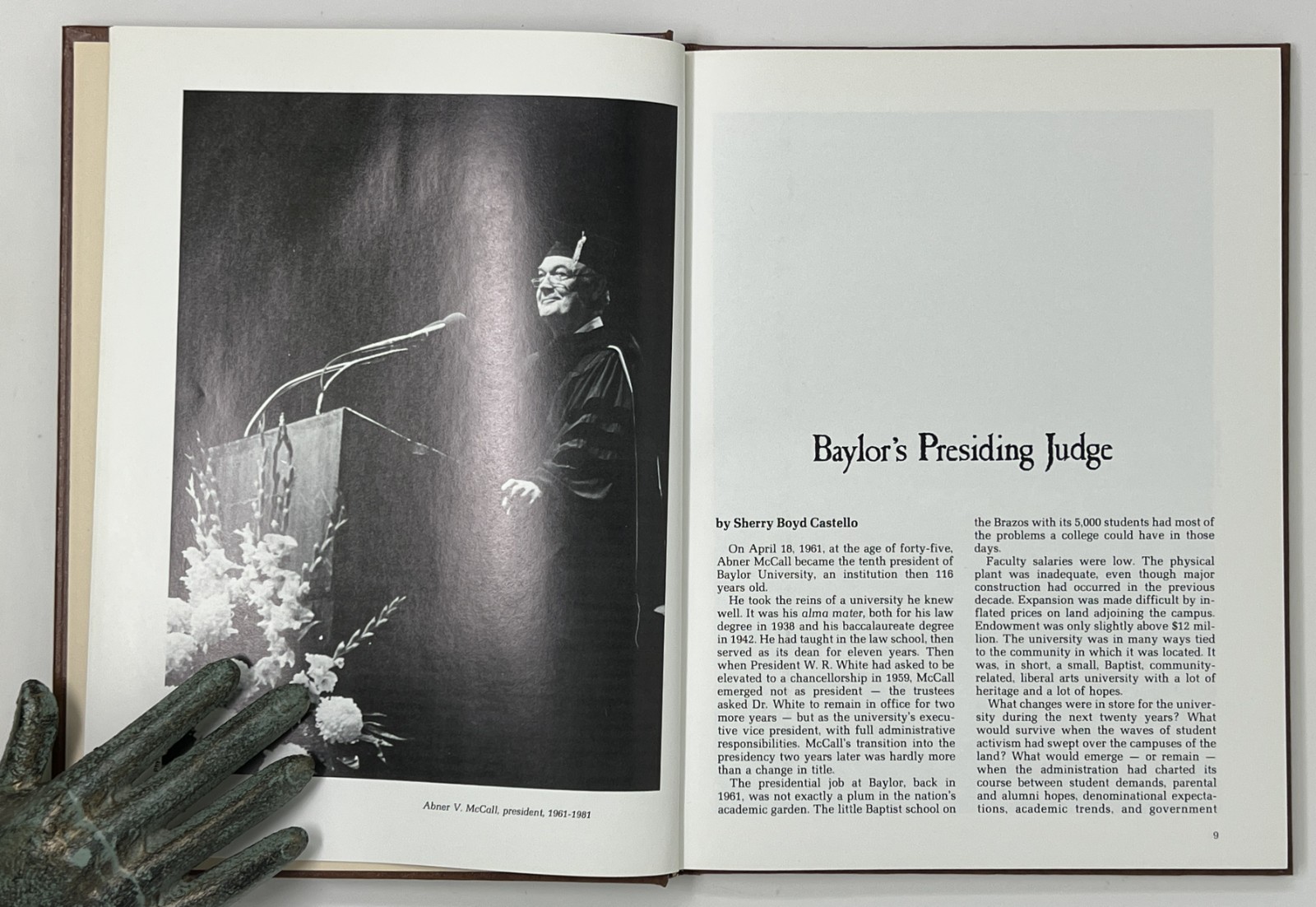 VTG BIOGRAPHY: Abner McCall: One Man’s Journey – 1981 1st Ed. HC Baylor Univ.
