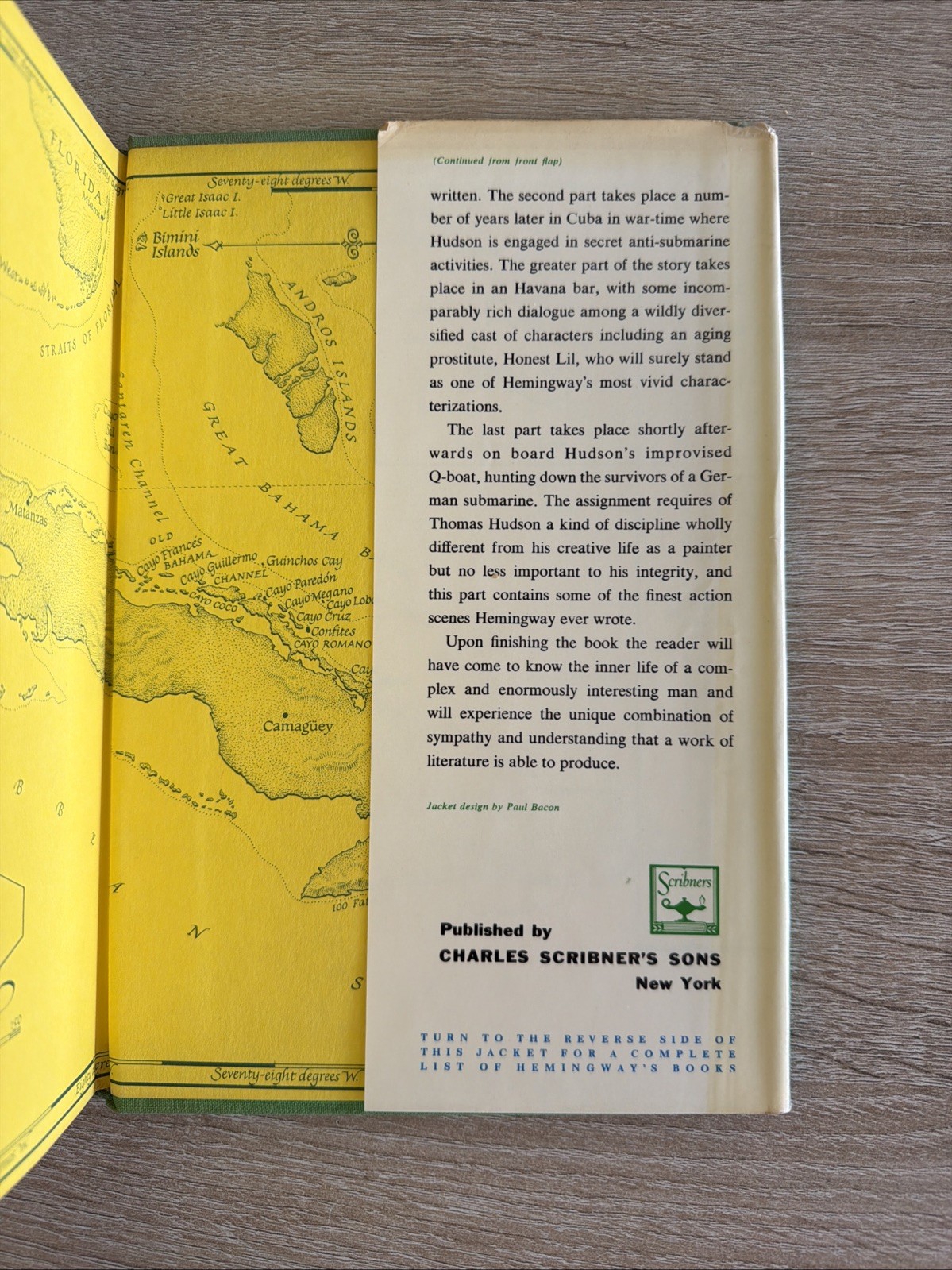 Islands in the Stream by Ernest Hemingway 1970 First Printing with Dust Jacket