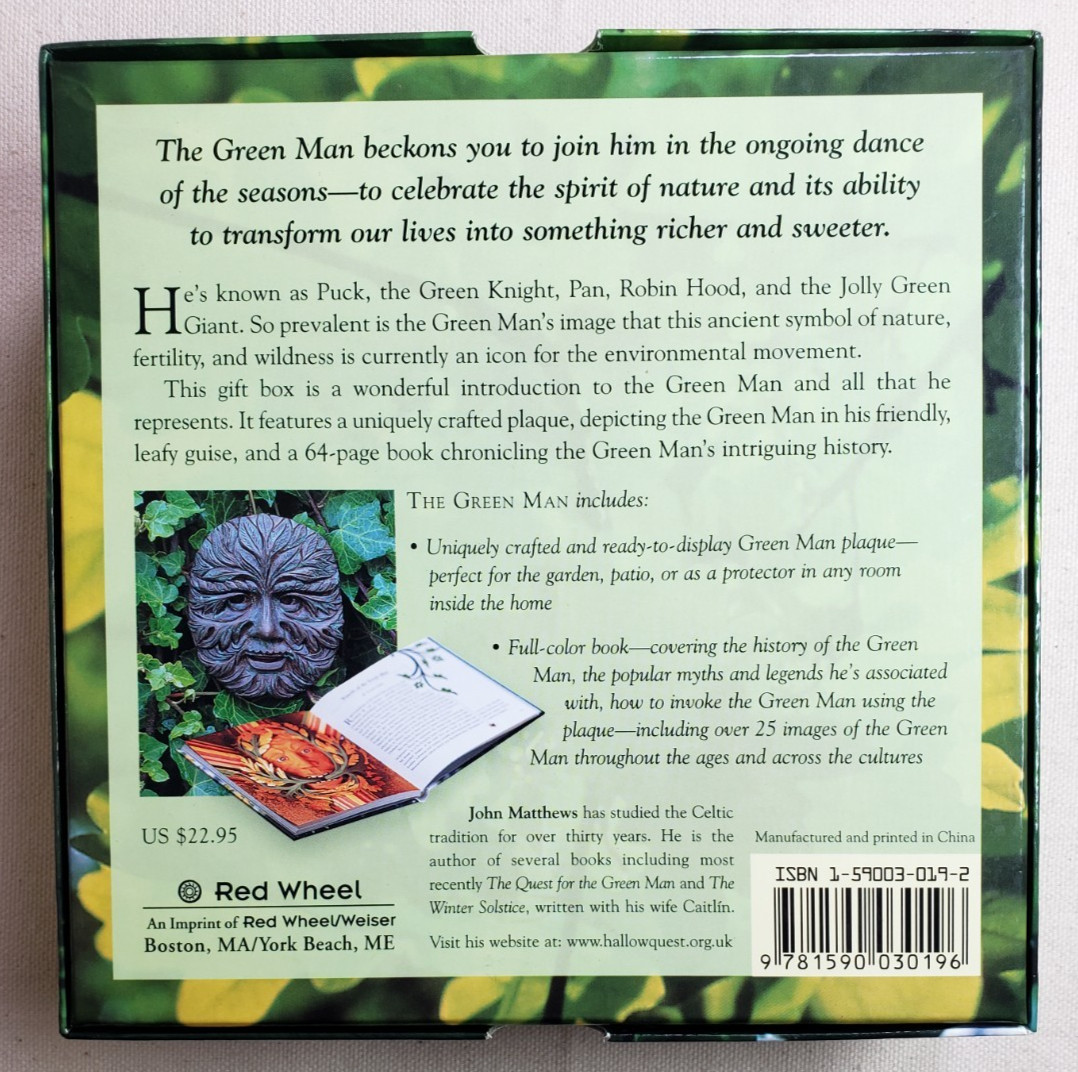 The Green Man: Spirit of Nature- plaque & book kit