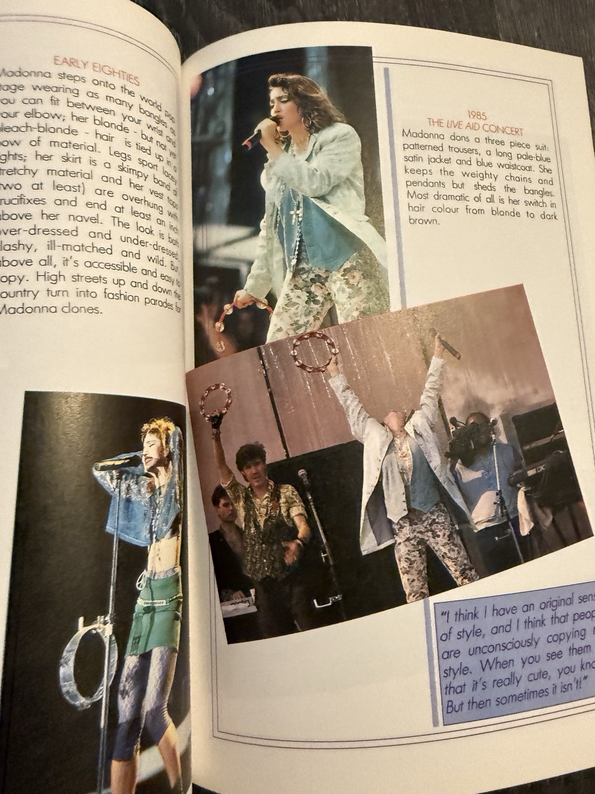 MADONNA SPECIAL BOOK ULTRA RARE 48 PAGES OF PICS/ FACTS 1990 EXCELLENT SHAPE