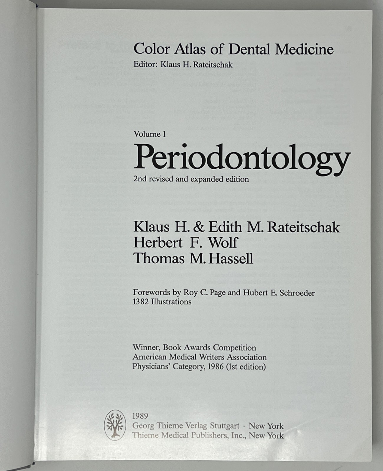 Color Atlas of Dental Medicine: Periodontology by Rateitschak, Wolf & Hassell HC