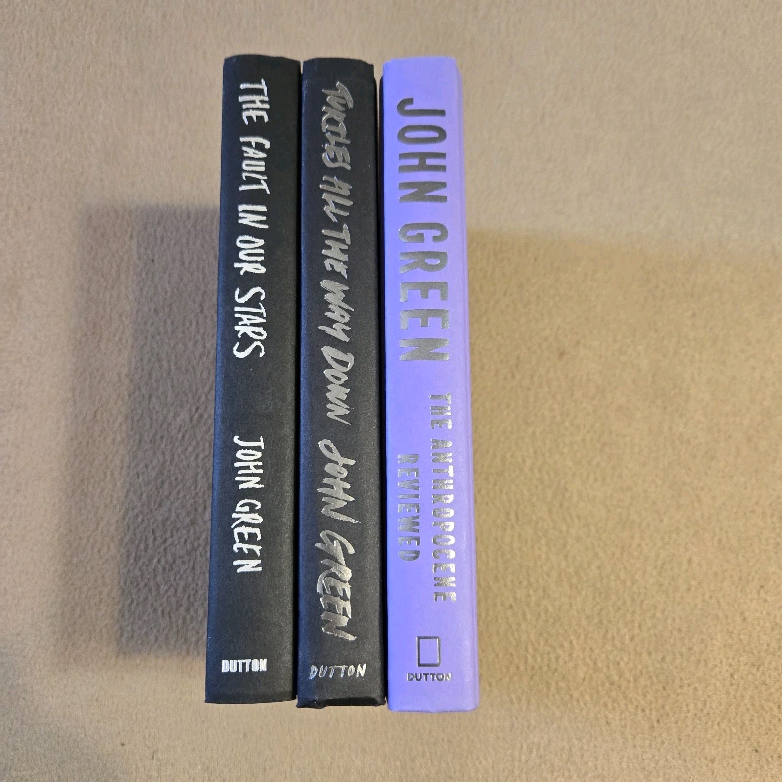 John Green SIGNED 1st Edition HC/DJ Lot, Fault in Our Stars, Anthropocene Review
