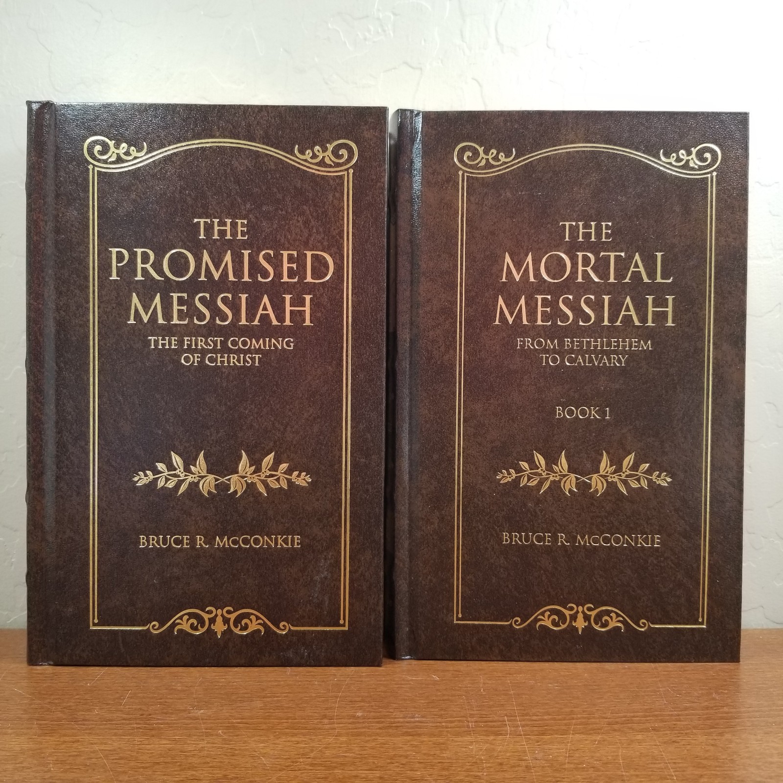 Complete Leather Set 6 Messiah Hardcover McConkie LDS Mortal Promised Millennial