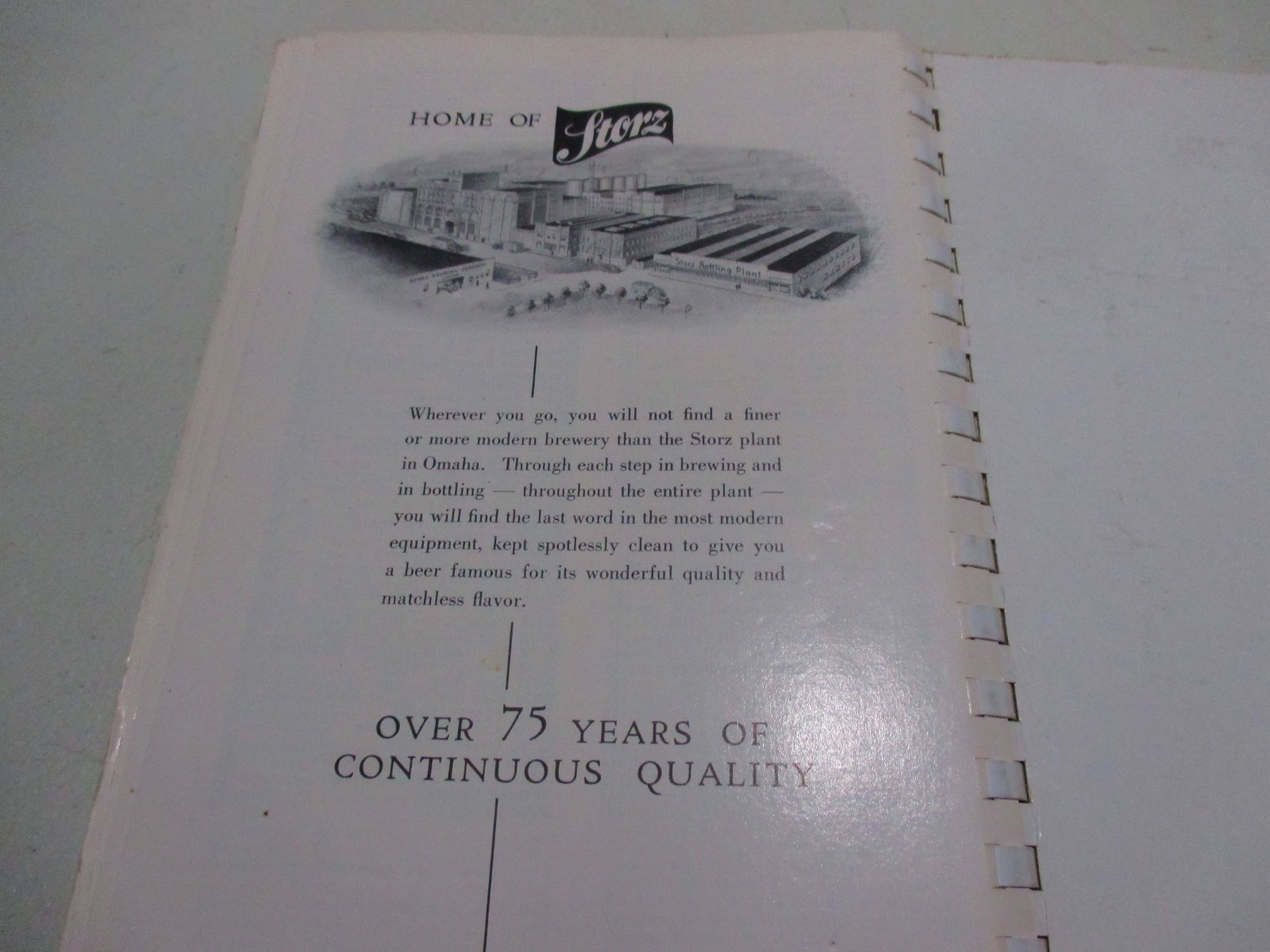 1959 Storz Beer Cookbook 6.5×9 inches 311pg, Omaha NE