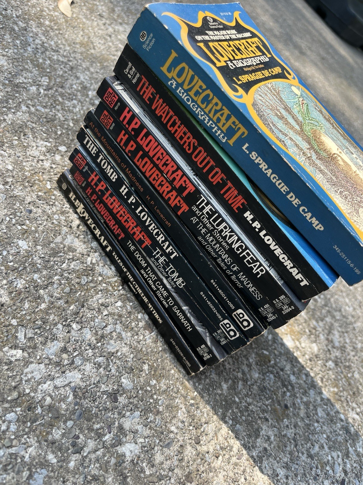 Lot of 9 H.P. LOVECRAFT Beagle Del Rey & More Horror Paperback Books