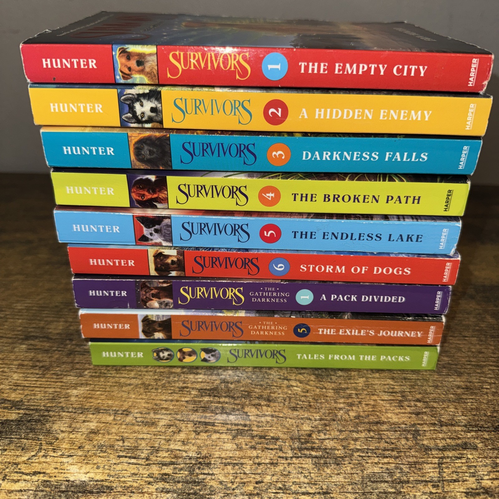 Erin Hunter complete set 6 trade paperback books from SURVIVORS SERIES + 3 bonus