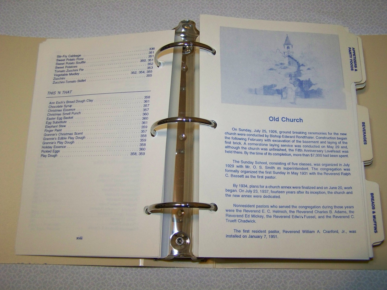 Rural Hall Moravian Church Cookbook 1993 Rural Hall North Carolina 361 pages