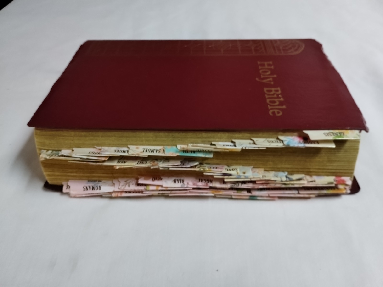 Holy Bible King James Version Giant Print w/ Words of Christ in Red 1990 HC