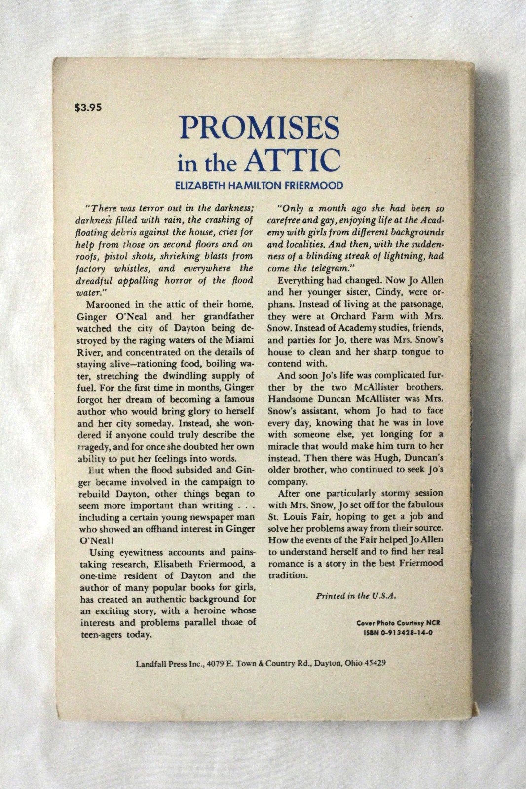 Promises in the Attic by Elisabeth Hamilton Friermood (1975, PB)