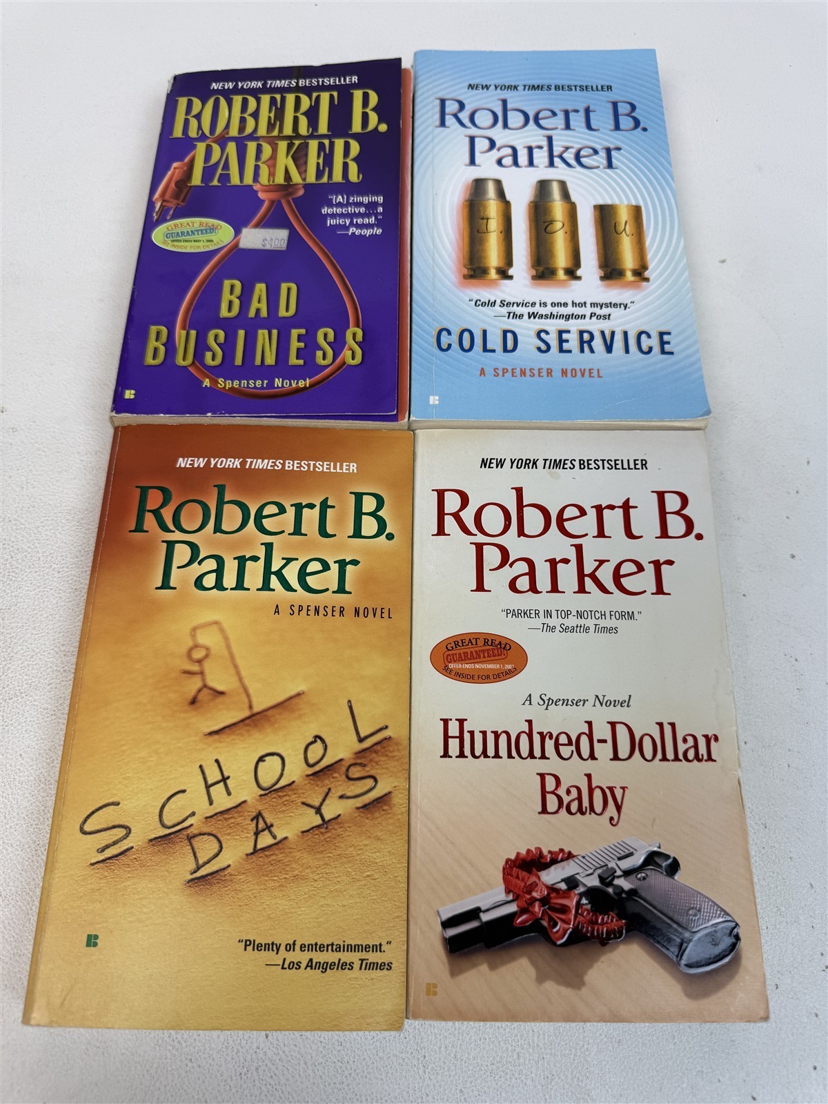 Robert B Parker Lot 49 ALL SPENSER Novels Godwulf Manuscript to Bye Bye Baby
