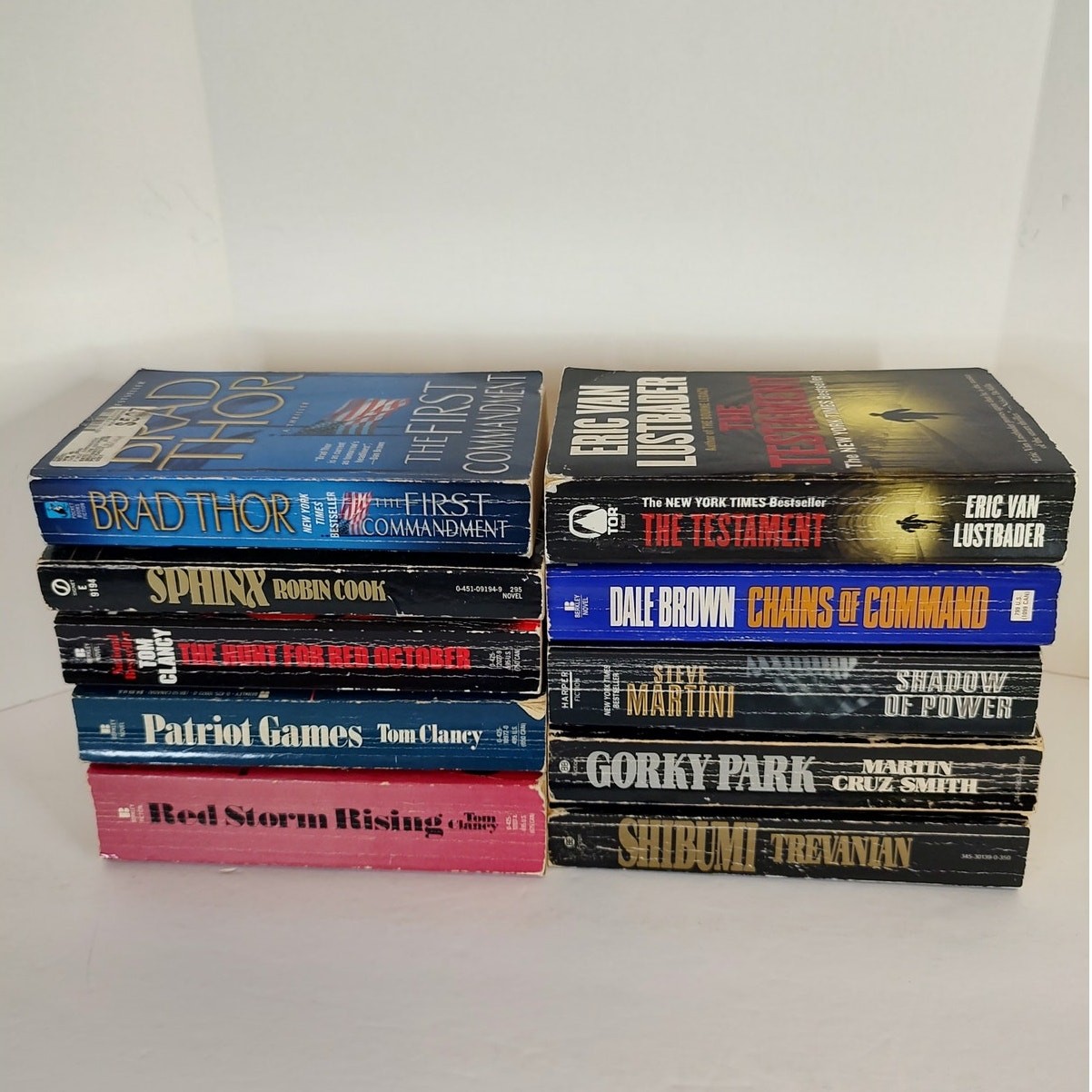 Mixed Authors Paperback Lot/10 Suspense Crime Thriller