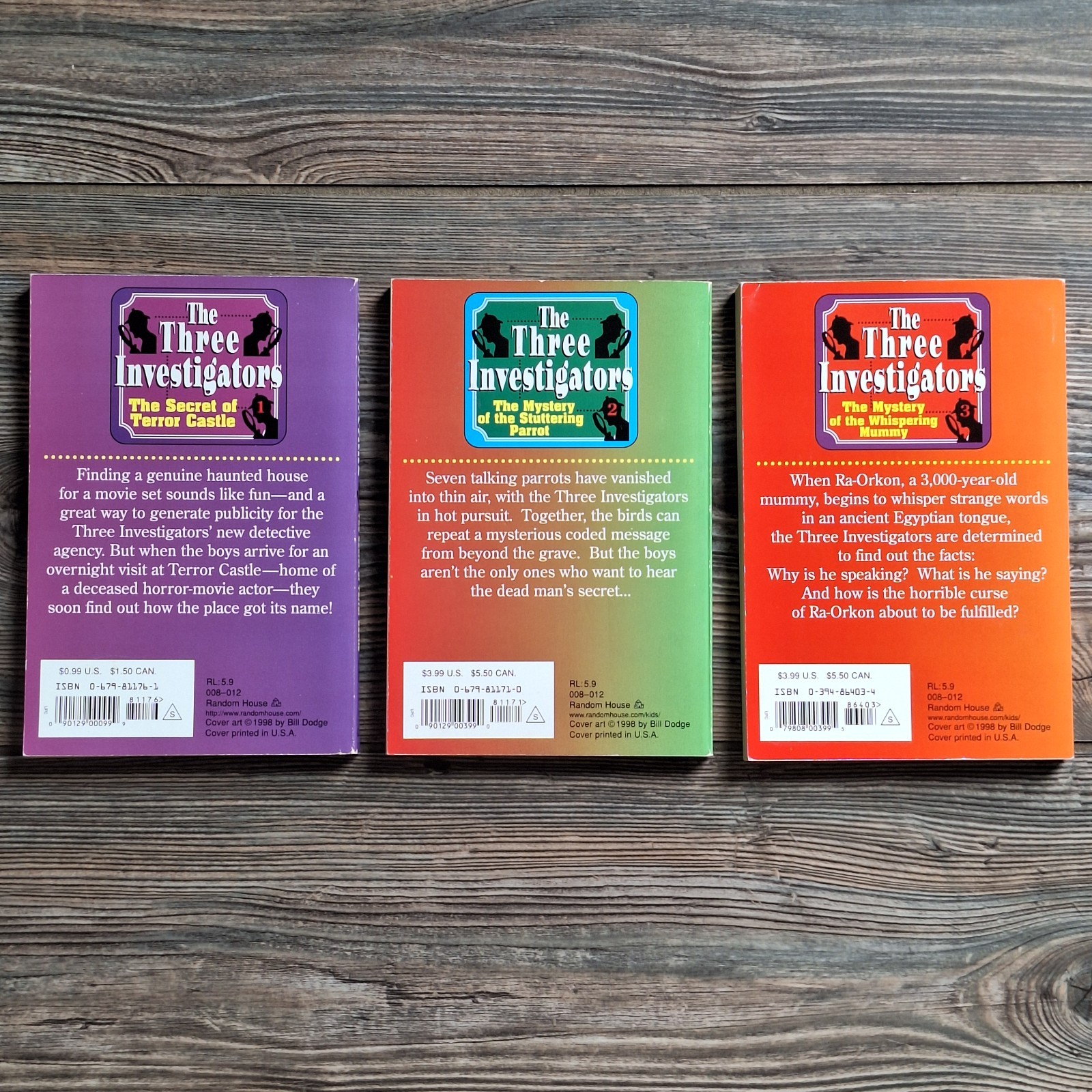 Vintage 1990s The 3 Investigators Book Bundle Lot Of 9 Mystery Detective Series