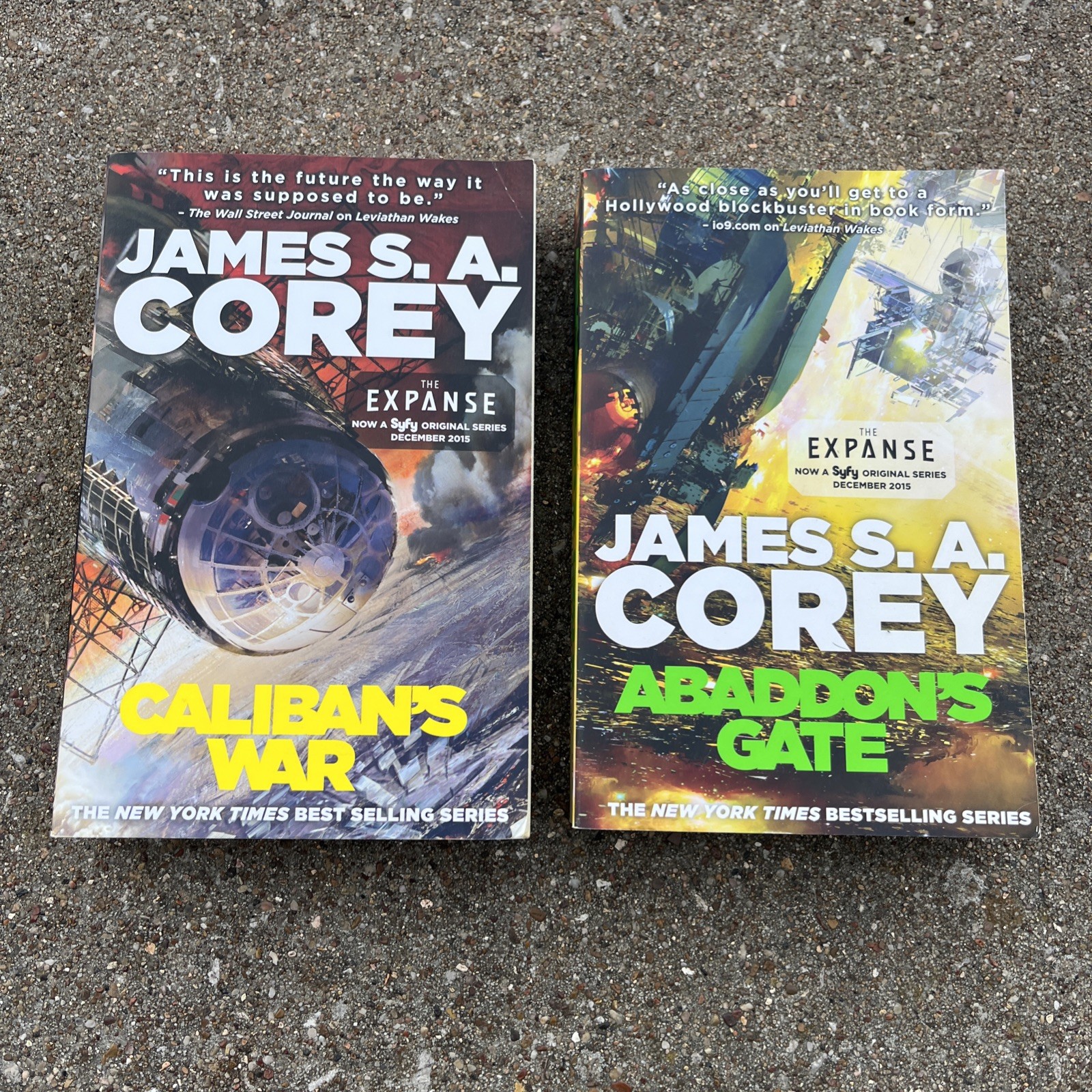 The Expanse series: Caliban’s War and Abaddon’s Gate Paperback Books
