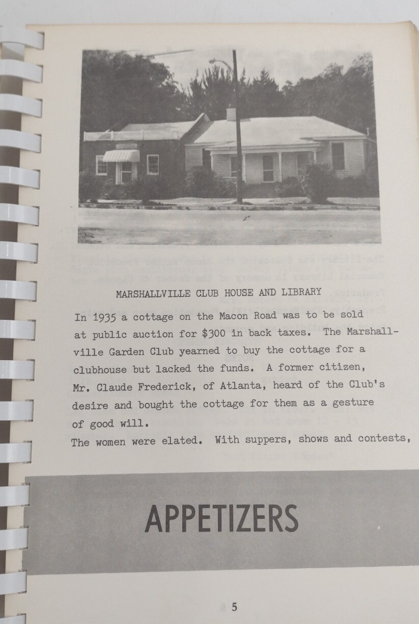 Marshallville Recipes Past And Present Paperback 367 Pages Copyright 1986