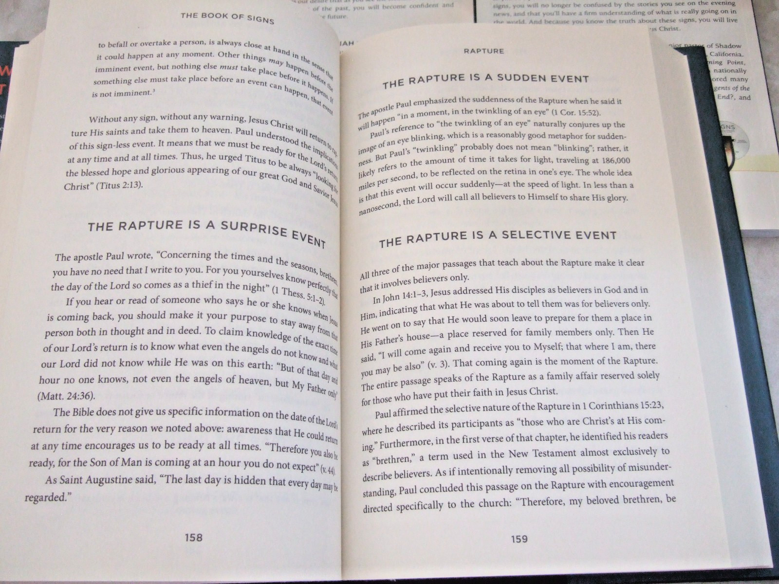 DR. DAVID JEREMIAH HC BOOK, STUDY GUIDES 1&3 + 31 LESSONS THE BOOK OF SIGNS