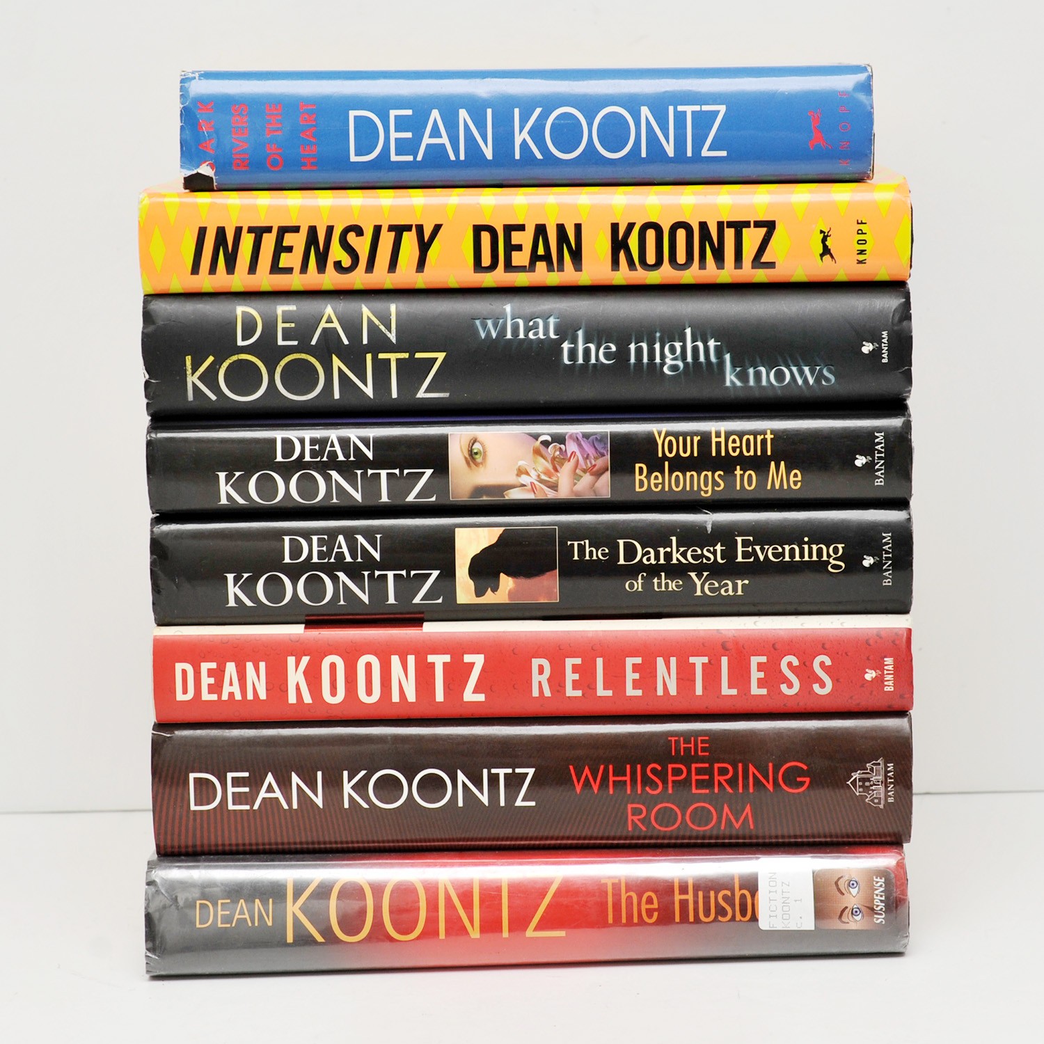 Lot of 8 Dean Koontz Hardcover Books w/DJs Mystery Thriller Novels Mixed Titles
