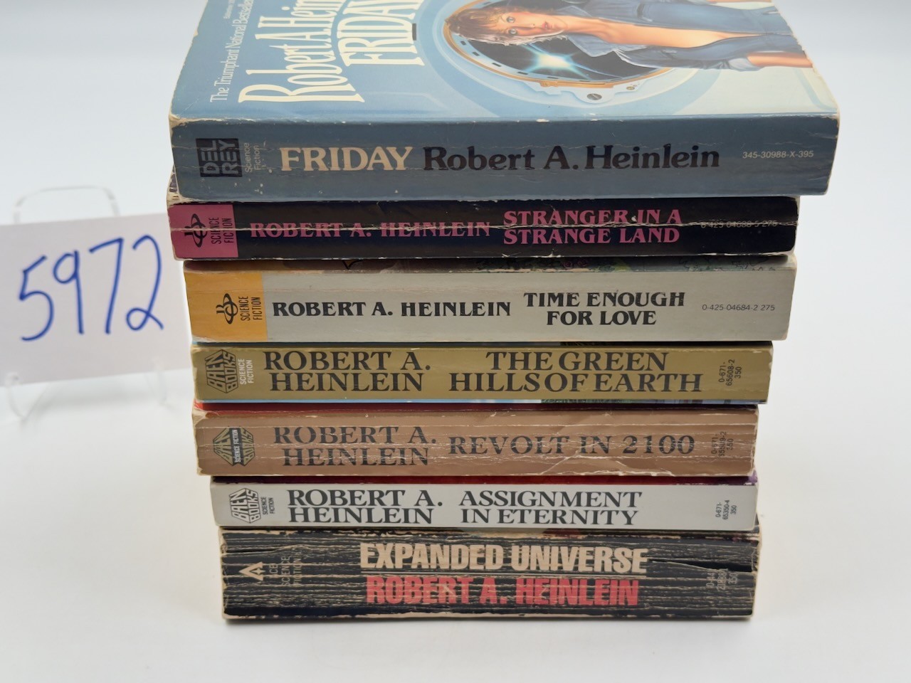Robert Heinlein PB Del Rey Berkley Baen Ace Lot Vintage 1980s Science Fiction