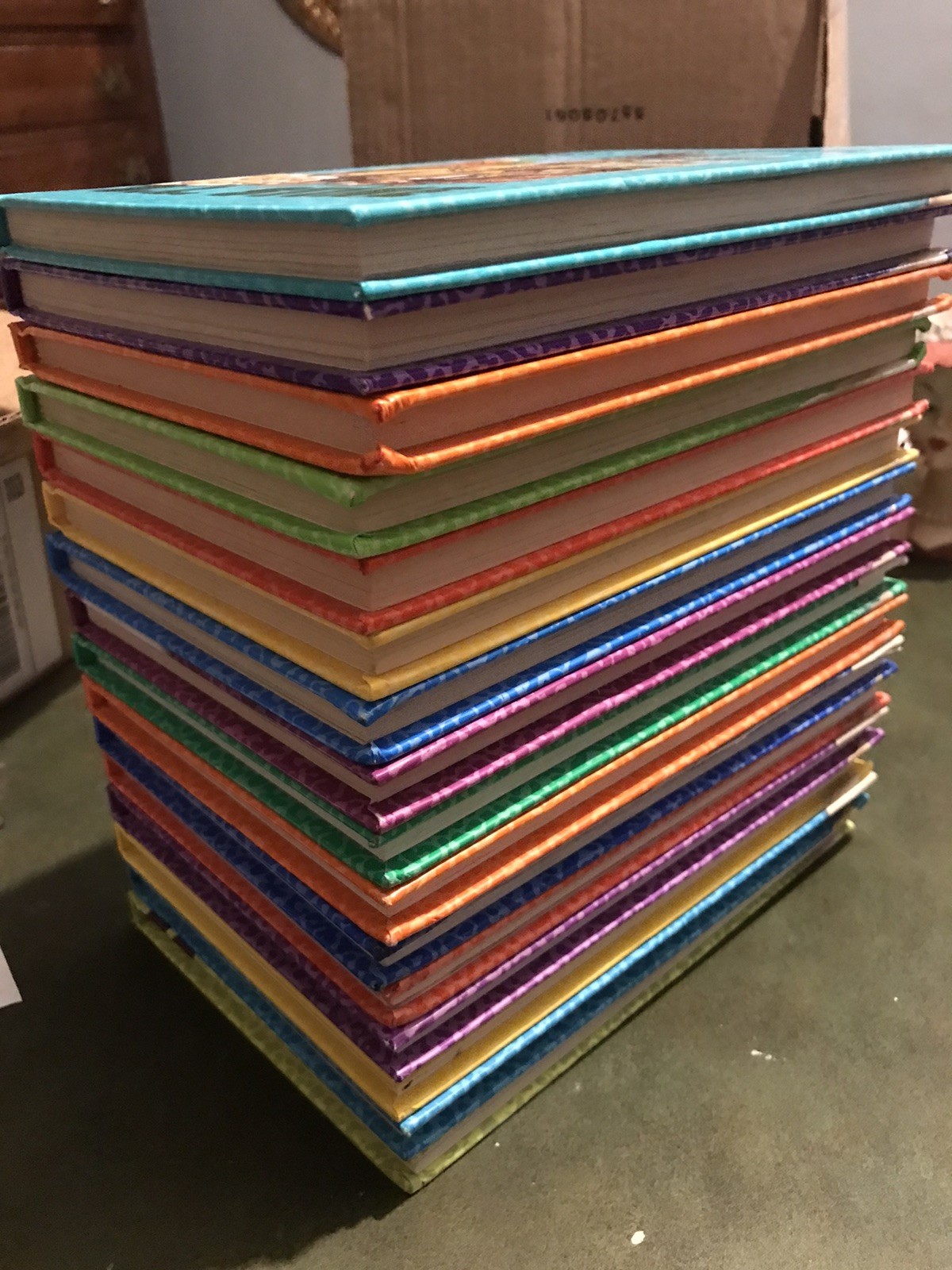 Complete Set 16 Rotten School HARDCOVER books 3 W/stickers ￼R.L. Stine 1-16