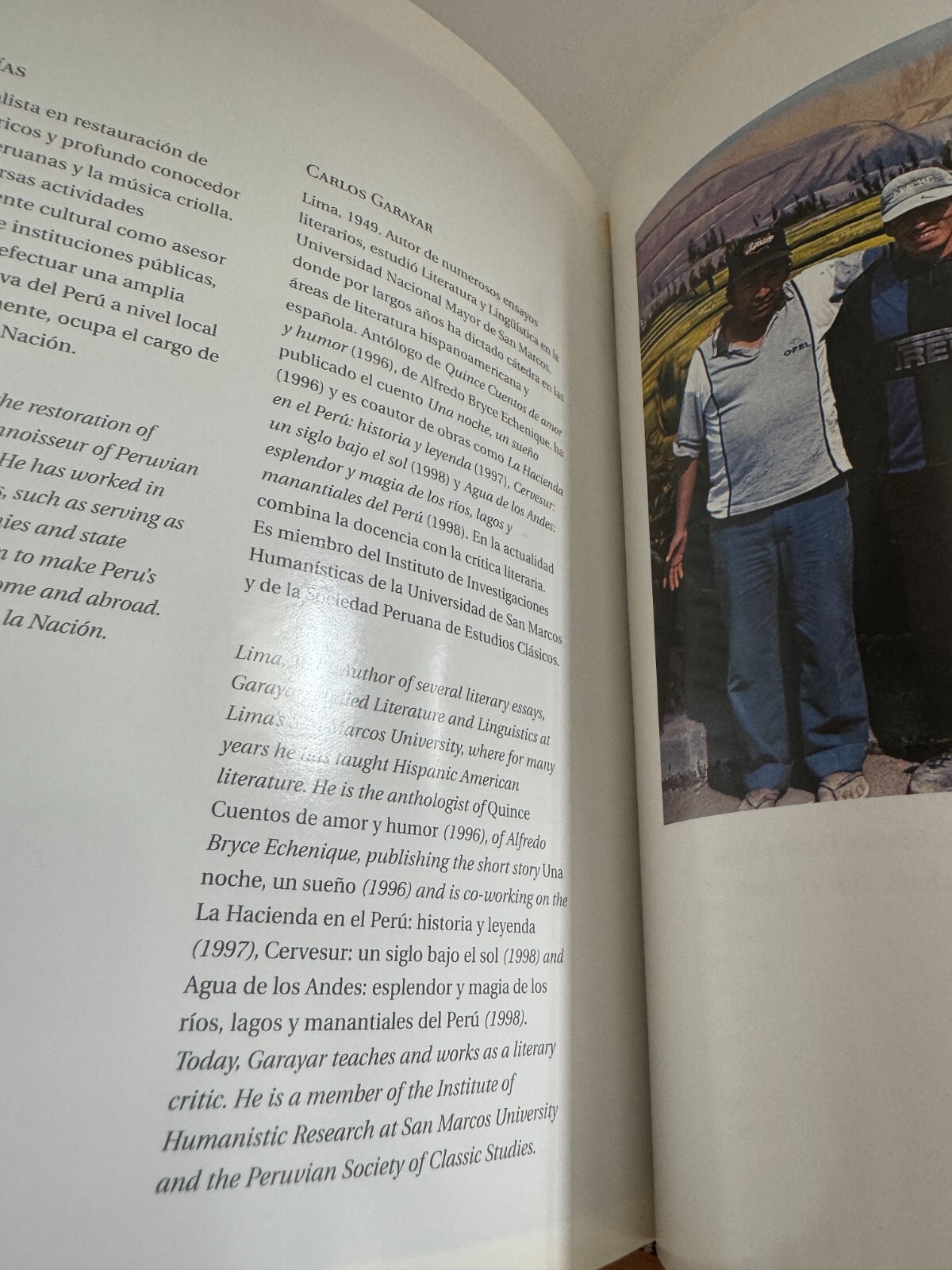 Peru The Living Land Book Tierra Viva Andes Amazon Plains English and Spanish