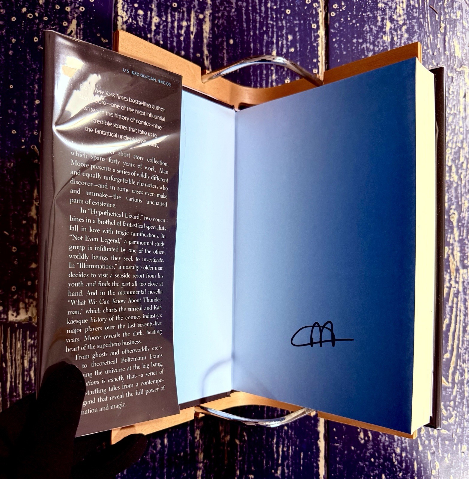 SIGNED ALAN MOORE ILLUMINATIONS Novel 1st HC DJ Book NEW DC COMICS MARVEL