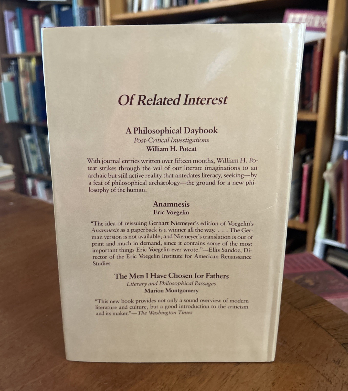 The Modern Age and the Recovery of Ancient Wisdom : A Reconsideration of…