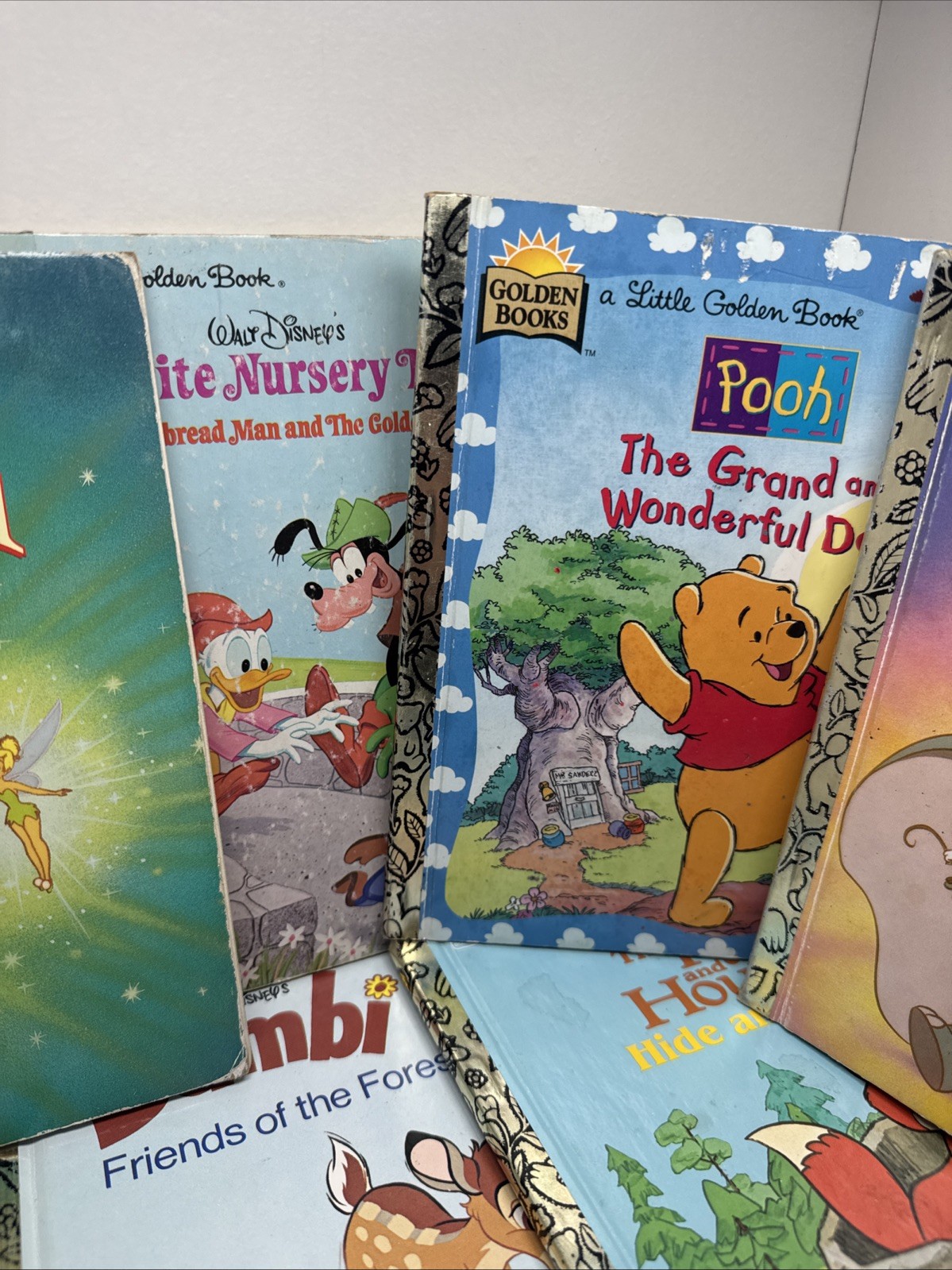 Little Golden Books Lot Of 13 Disney 1970-1990s