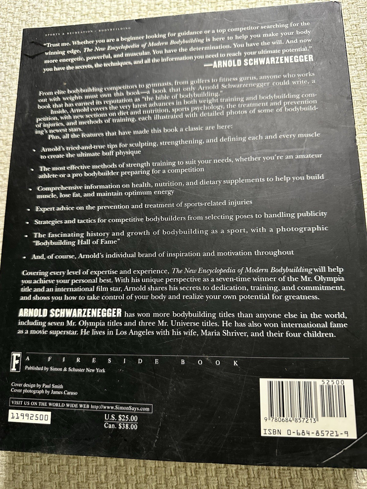 The New Encyclopedia of Modern Bodybuilding by Arnold Schwarzenegger Paperback