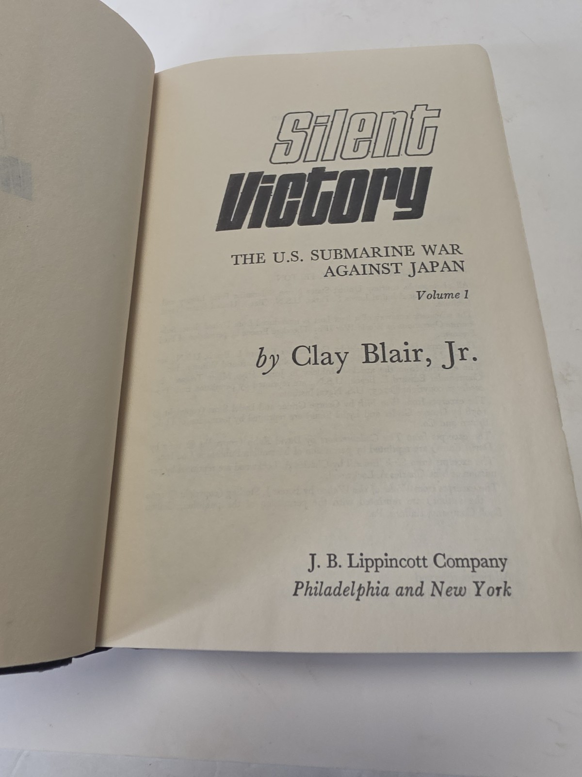 Silent Victory: The U.S. Submarine War Against Japan, Vol. 1