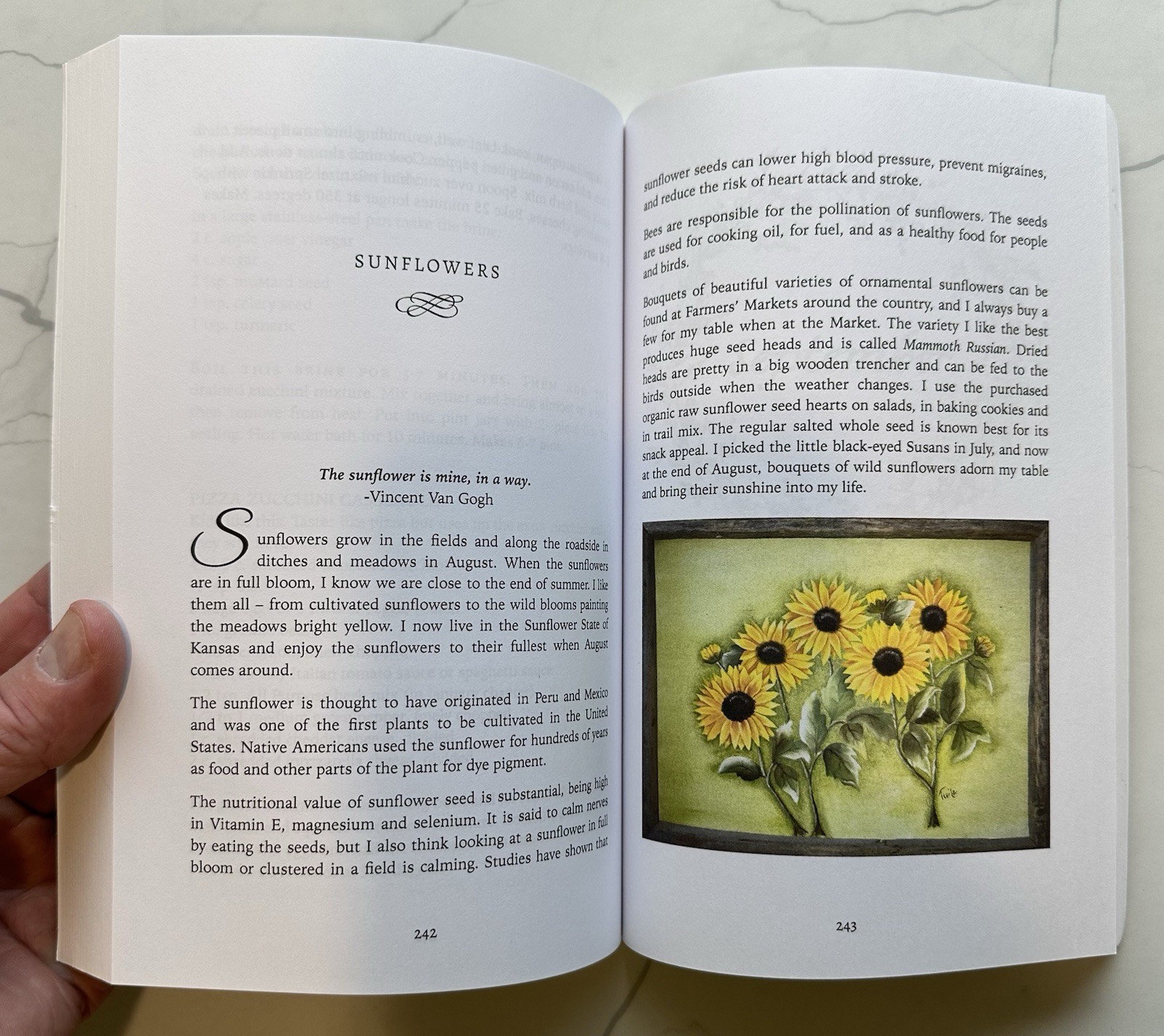 *Gatherings from the Good Earth: A Month-To-Month Collection of Recipes *Signed*