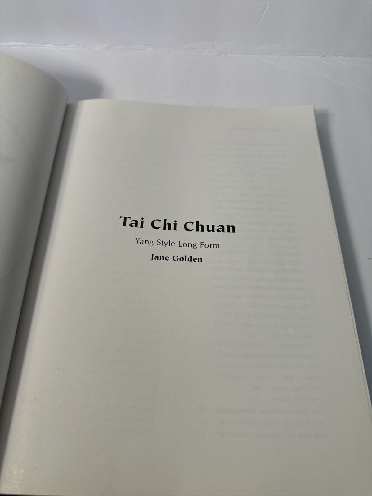 Tai Chi Chuan : Yang Style Long Form by Jane Golden (Paperback, 2006)