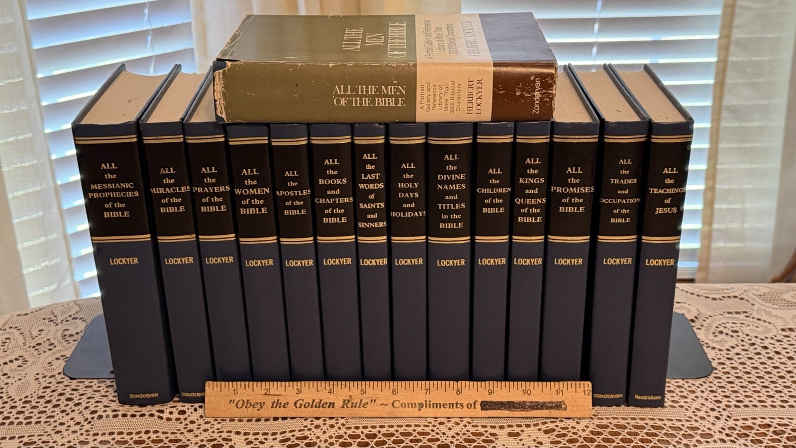 Herbert Lockyer „ALL the ….“ Bible Book Series Set 15 Volume Lot HC Zondervan