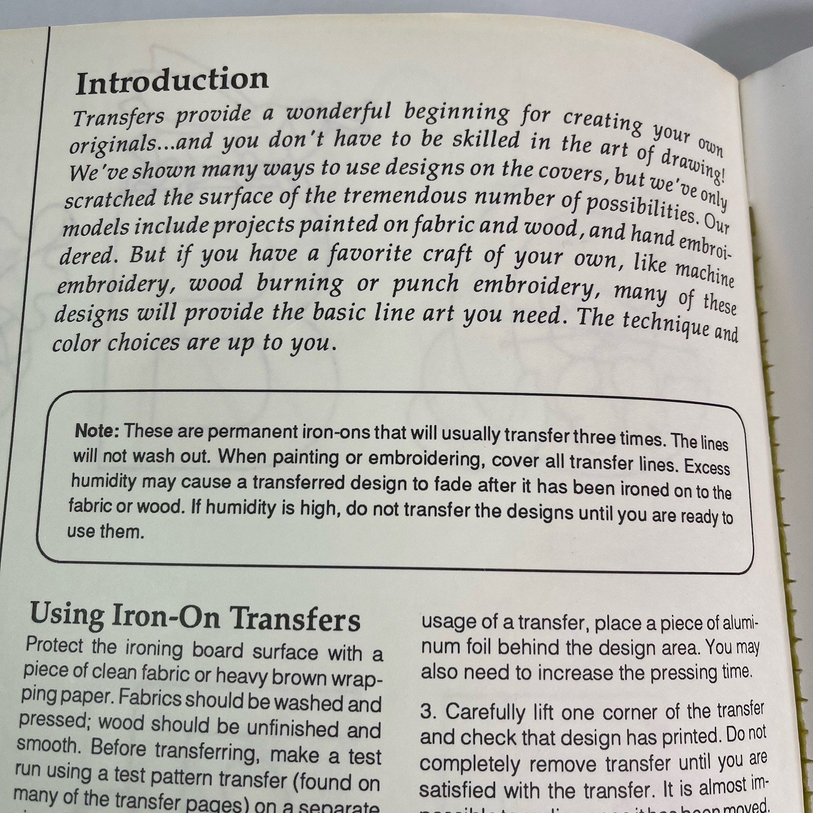 1,001 Iron-on Transfers 319 pages vintage 2001 good condition book Lorna Morley