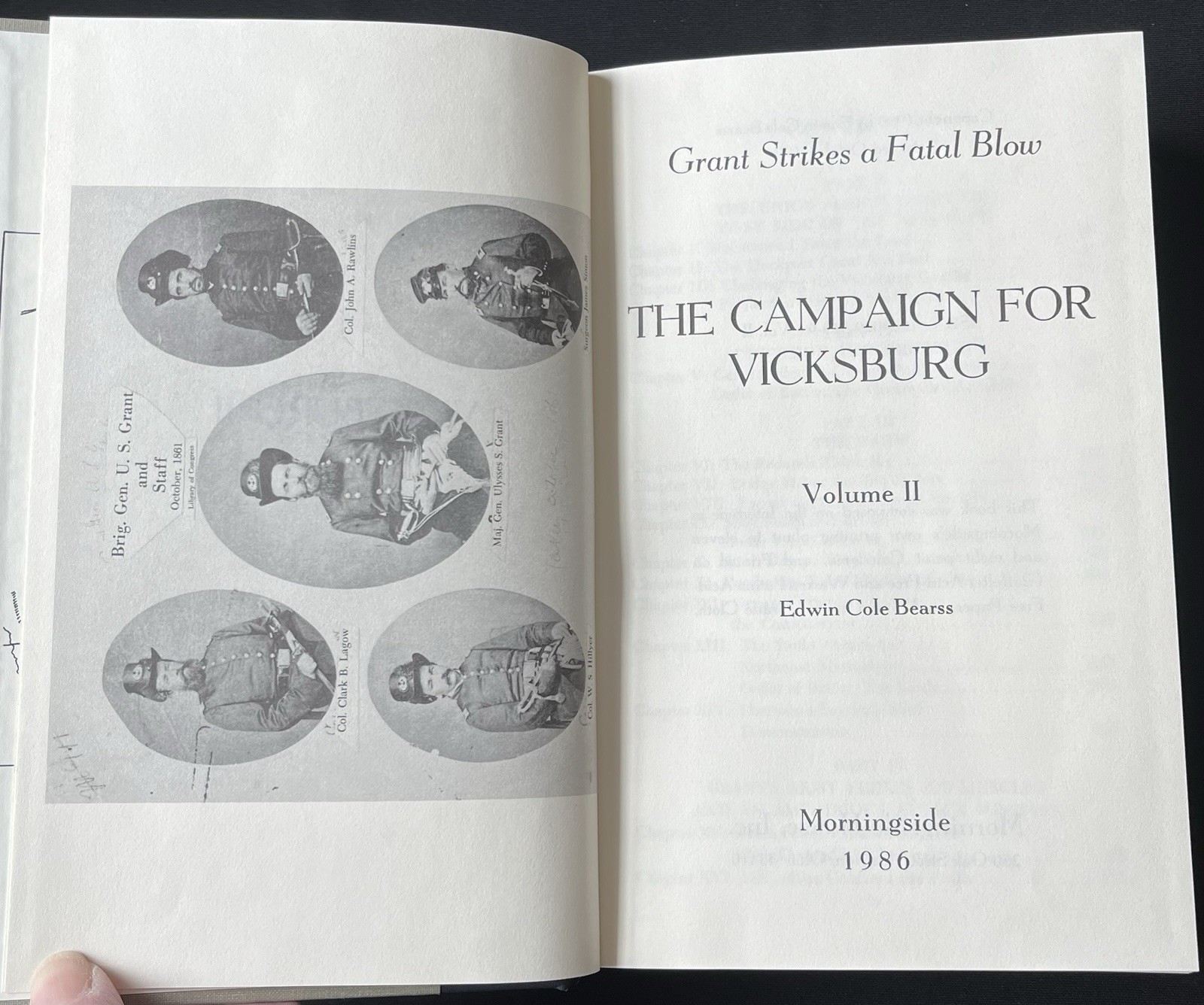 Vicksburg Campaign Vols 1 & 2 by Edwin C. Bearss—SIGNED—1985—Hardcover & Illus