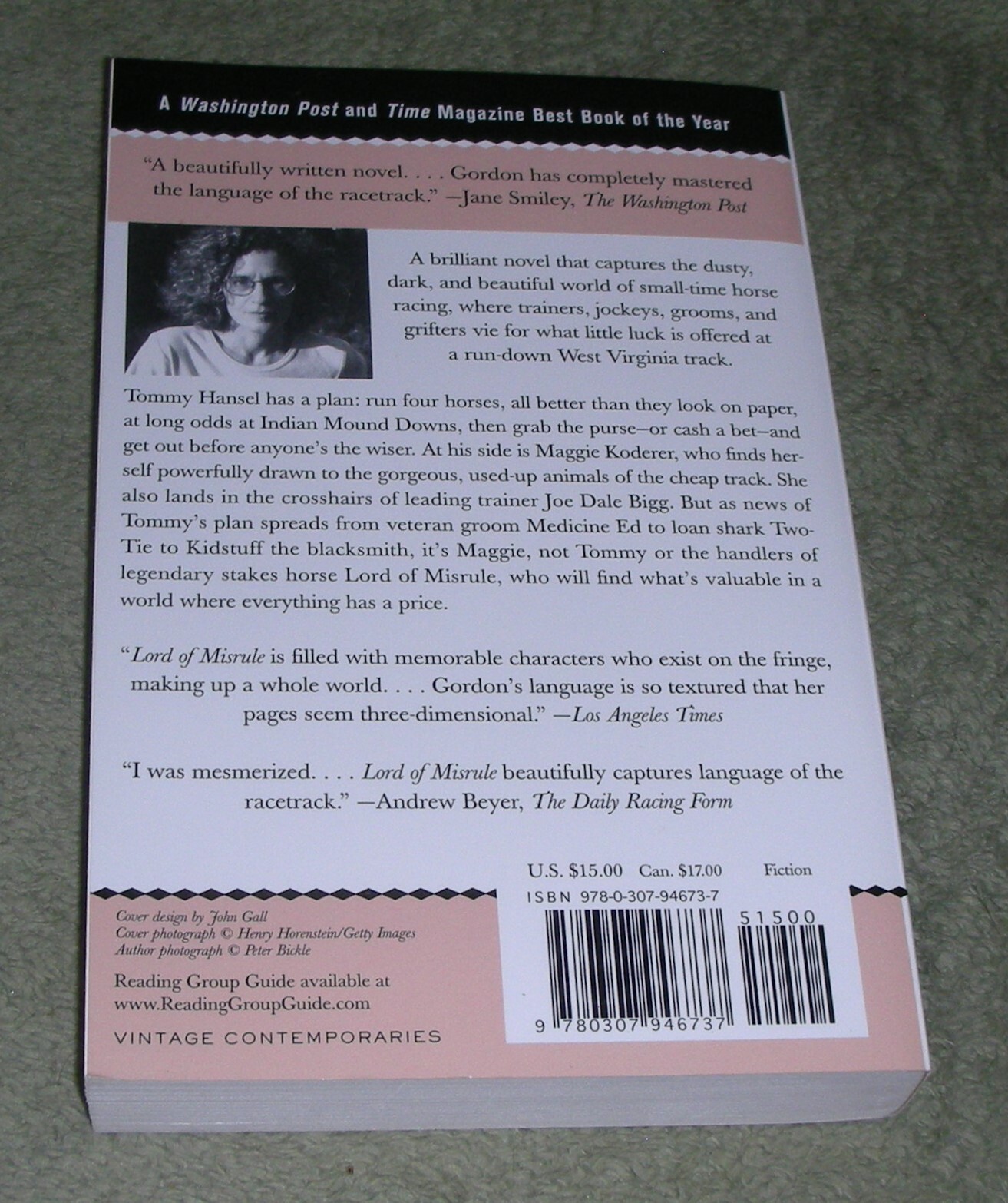 SIGNED ~ LORD OF MISRULE by Jaimy Gordon 2011 Trade PB ~ 1st Edition 1st Print