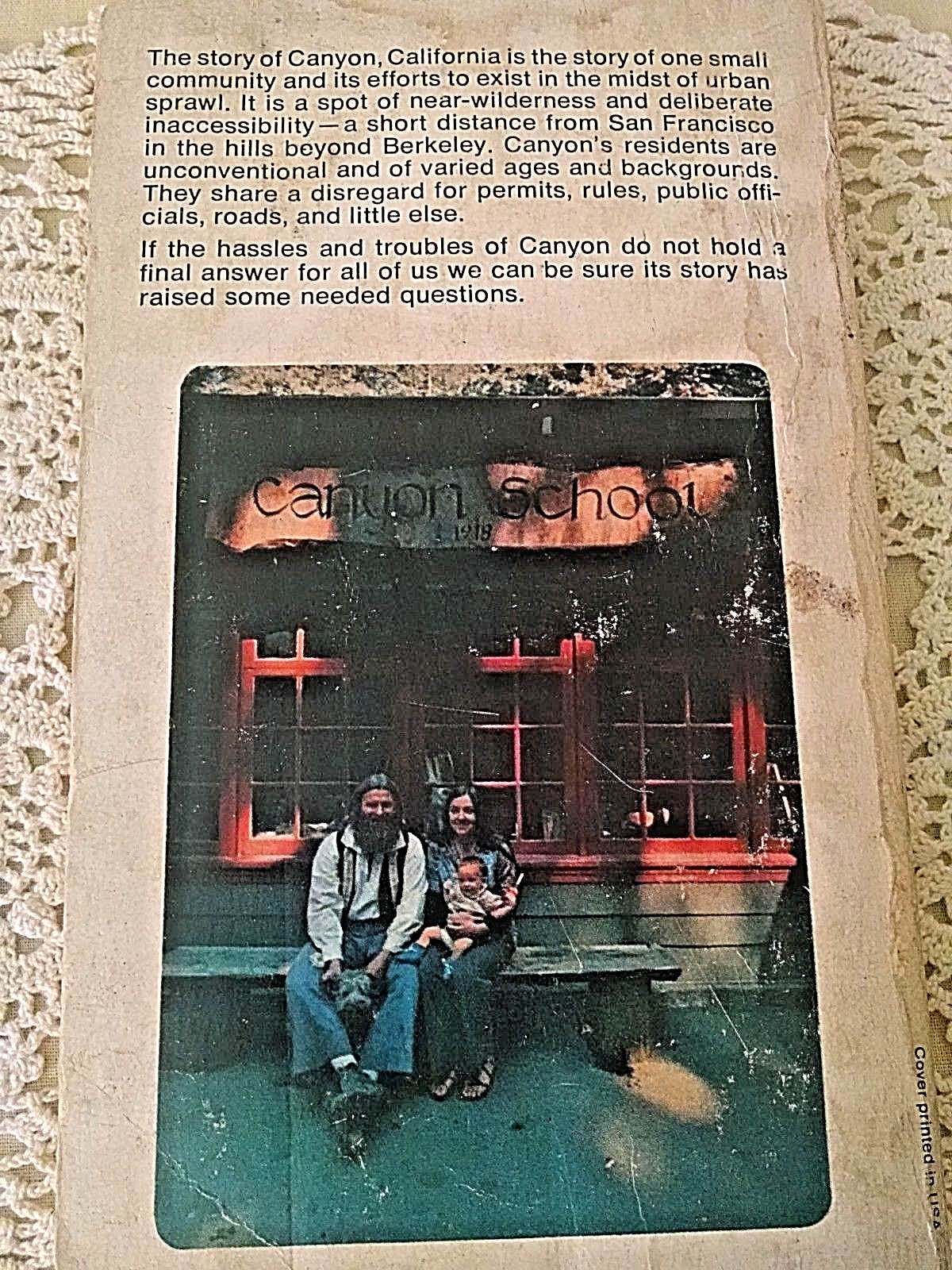 CANYON BY JOHN VAN DER ZEE BALLANTINE PB ILL SEPT 1972 LAST RUSTIC COMMUNITY.