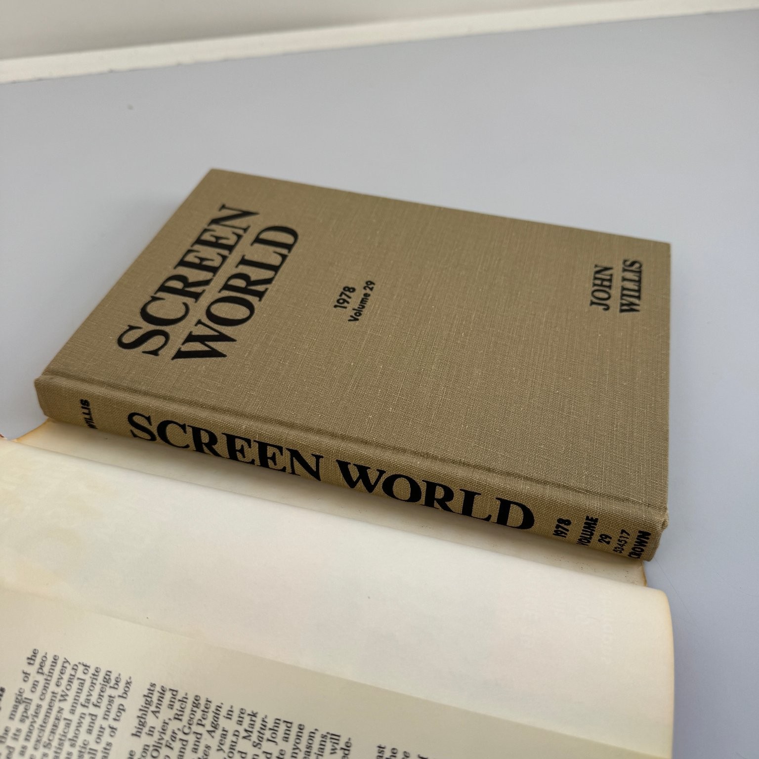 Screen World 1978 John Willis First Edition Film Annual Volume 29 Crown