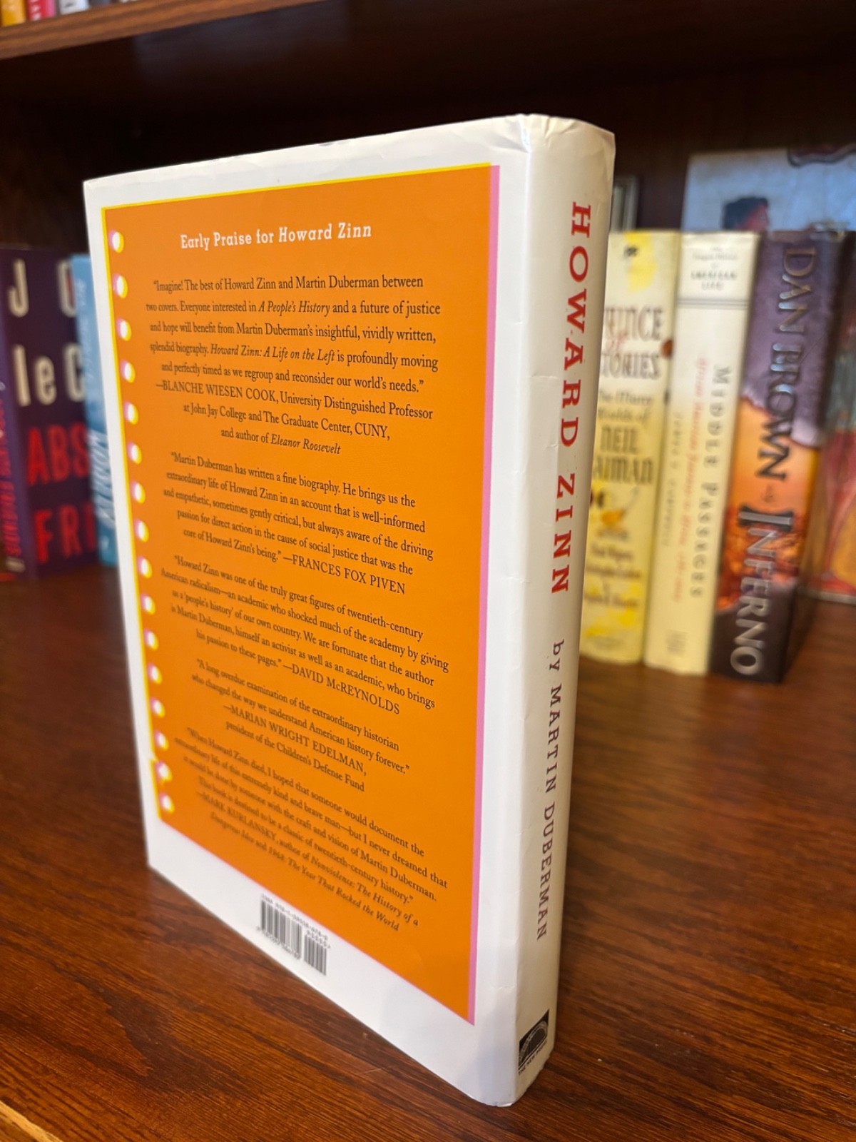 Howard Zinn. Martin Duberman. 1st HC Ptg. New Press 2012. ( Very Good/NF jacket