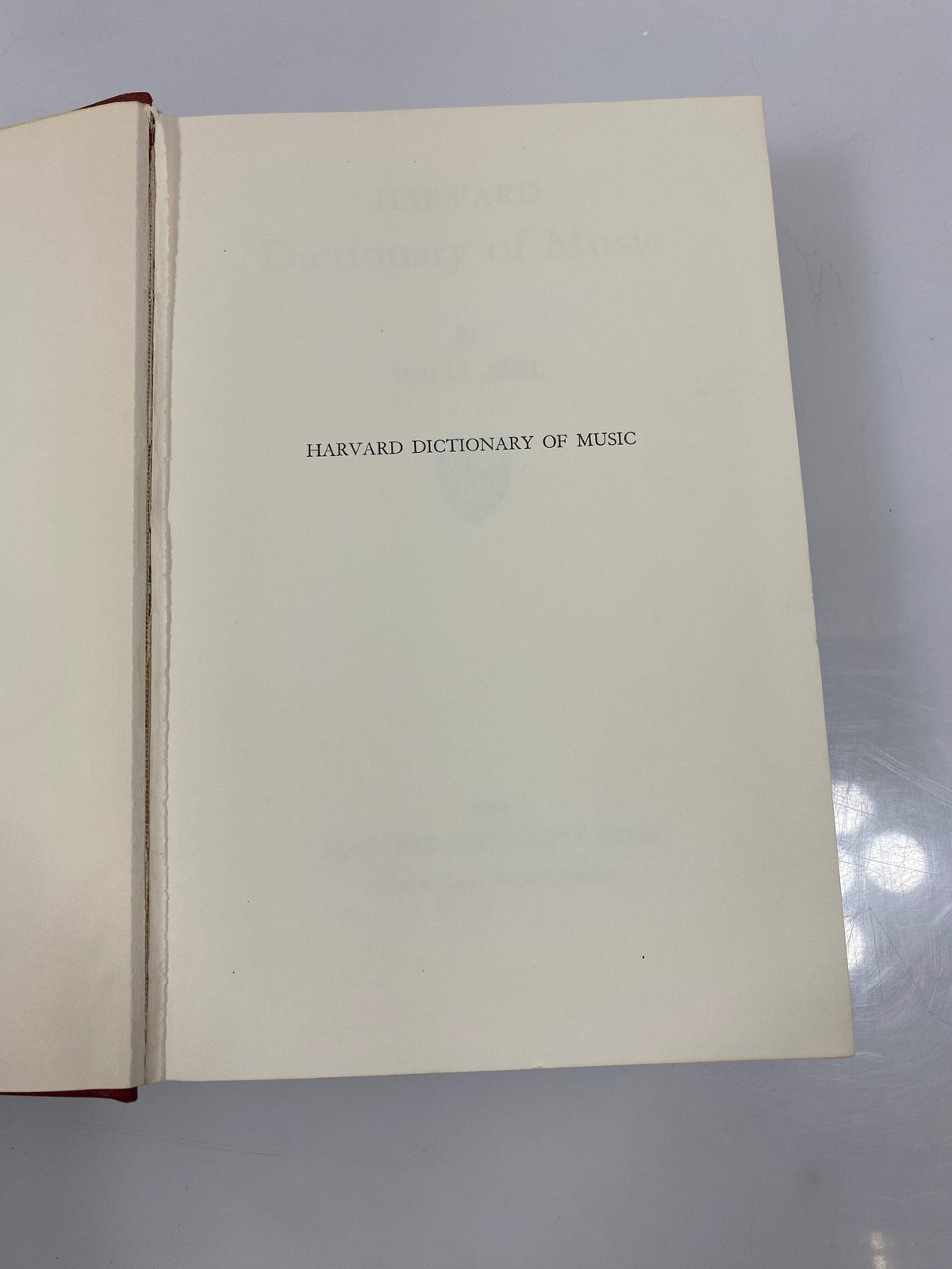Harvard Dictionary of Music by Apel Ex-library 1964 HC