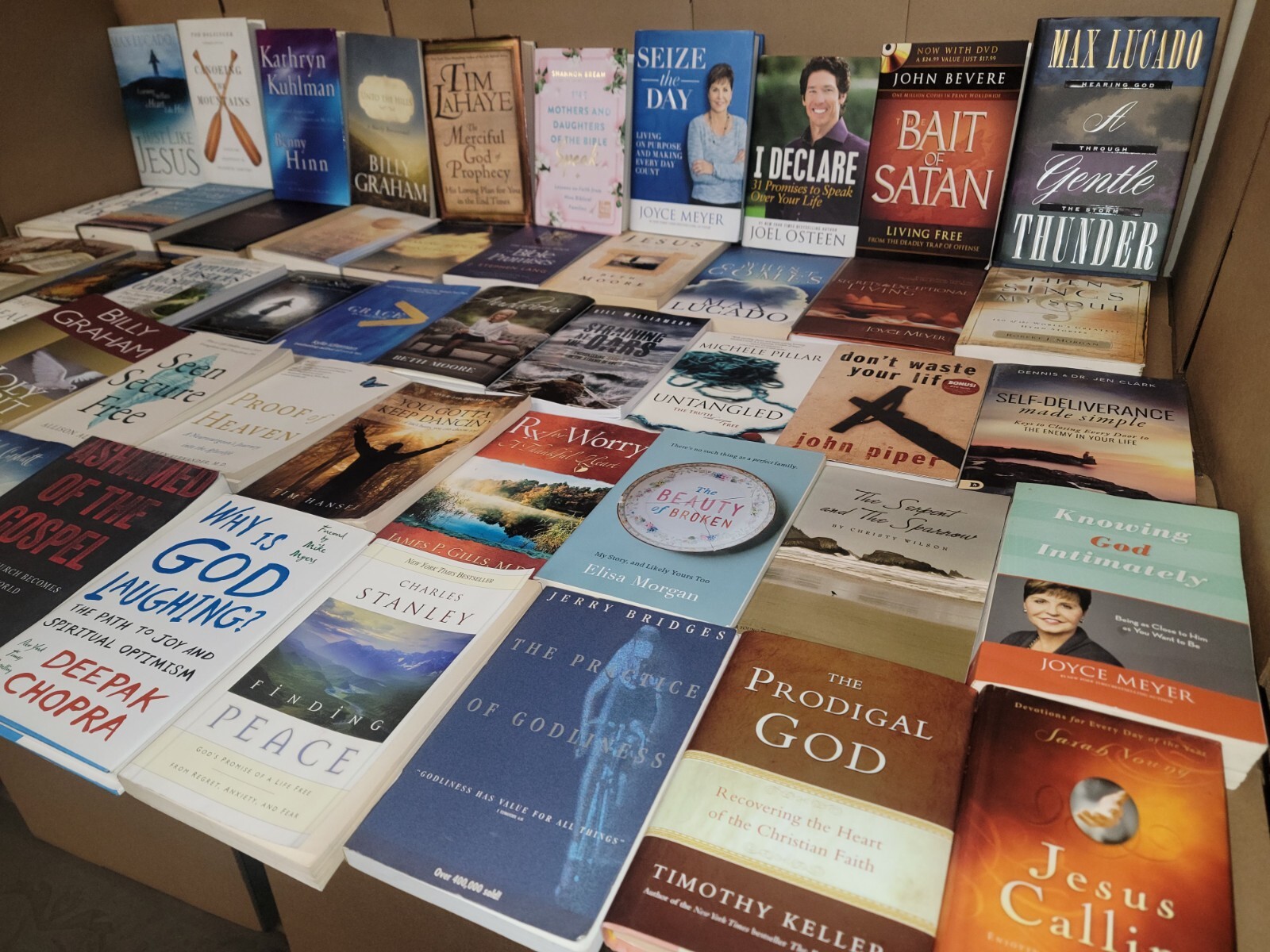 Lot of 10 Christian Prayer Sermon Christ Theology Meditation Books RANDOM*MIX