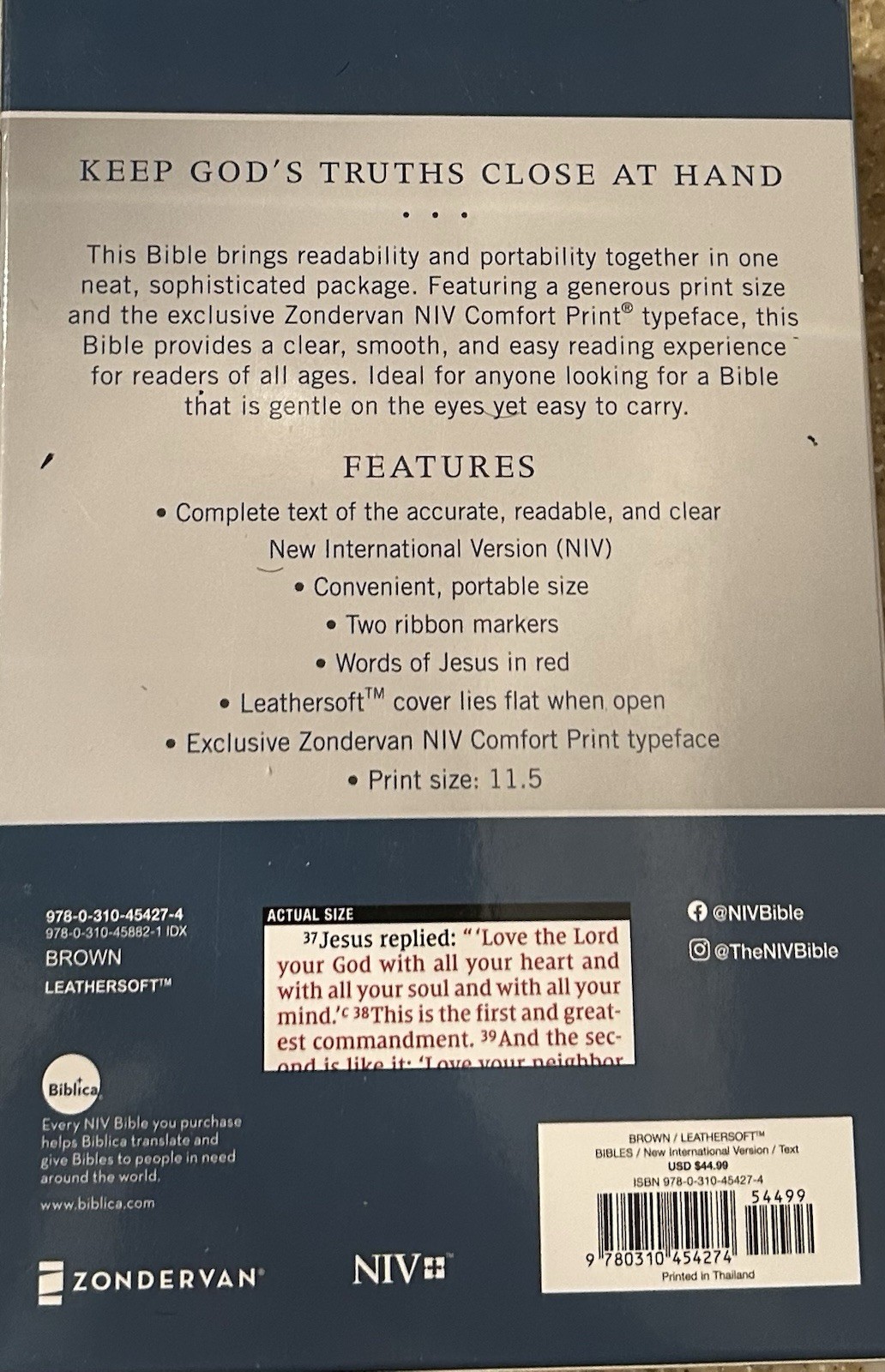 MAGNETIC CLOSE NIV LARGE PRINT(11.5pt) Personal Bible, Leathersoft, ENGRAVED