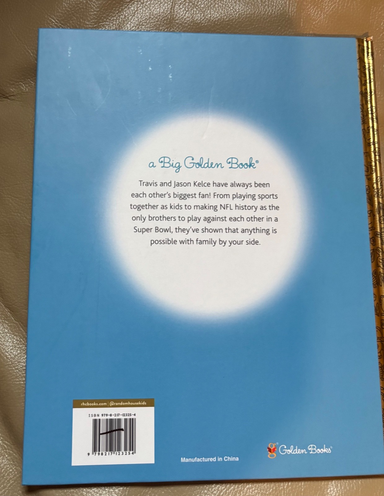 The Kelce Brothers (A Big Golden Book) by Apple Jordan, Hardcover, Illus.